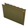Ready-Tab Reinforced Hanging File Folders, Legal Size, 1/6-Cut Tab, Standard Green, 25/Box
