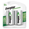 NiMH Rechargeable D Batteries, 1.2V, 2/Pack