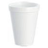 Foam Drink Cups, 12oz, White, 25/Bag, 40 Bags/Carton