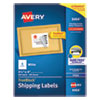 Shipping Labels w/ TrueBlock Technology, Inkjet Printers, 3.33 x 4, White, 6/Sheet, 100 Sheets/Box