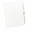 Preprinted Legal Exhibit Side Tab Index Dividers, Avery Style, 26-Tab, 76 to 100, 11 x 8.5, White, 1 Set