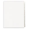 Preprinted Legal Exhibit Side Tab Index Dividers, Allstate Style, 25-Tab, 1 to 25, 11 x 8.5, White, 1 Set, (1701)