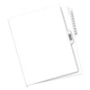 Preprinted Legal Exhibit Side Tab Index Dividers, Avery Style, 11-Tab, 1 to 10, 11 x 8.5, White, 1 Set