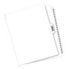 Preprinted Legal Exhibit Side Tab Index Dividers, Avery Style, 26-Tab, 26 to 50, 11 x 8.5, White, 1 Set