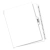 Preprinted Legal Exhibit Side Tab Index Dividers, Avery Style, 27-Tab, A to Z, 11 x 8.5, White, 1 Set