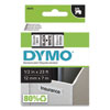 D1 High-Performance Polyester Removable Label Tape, 0.5