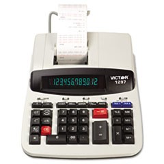 1297 Two-Color Commercial Printing Calculator, Black/Red Print, 4 Lines/Sec