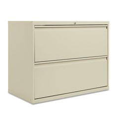 Two-Drawer Lateral File Cabinet, 36w x 18d x 28h, Putty