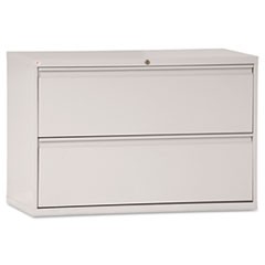 Two-Drawer Lateral File Cabinet, 42w x 18d x 28h, Light Gray