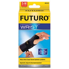 Energizing Wrist Support, S/M, Fits Left Wrists 5 1/2"- 6 3/4", Black