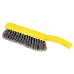 Countertop Brush, Silver Polypropylene Bristles, 12.5" Brush, Silver Plastic Handle