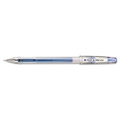 G-TEC-C Ultra Gel Pen, Stick, Extra-Fine 0.4 mm, Blue Ink, Clear Barrel, Dozen