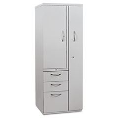 Flagship Personal Storage Tower, 24w x 24d x 64-1/4h, Light Gray