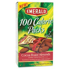 100 Calorie Pack Cocoa Roast Almonds, 0.63 oz Packs, 7/Box