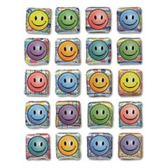 Creativity Street Peel and Stick Gemstone Stickers, Smiley Face, 20/Pack