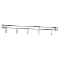 Hook Bars For Wire Shelving, Five Hooks, 24