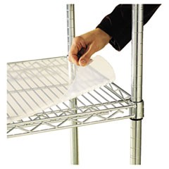 Shelf Liners For Wire Shelving, Clear Plastic, 48w x 18d, 4/Pack