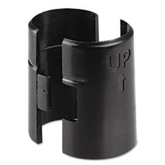 Wire Shelving Shelf Lock Clips, Plastic, Black, 4 Clips/Pack