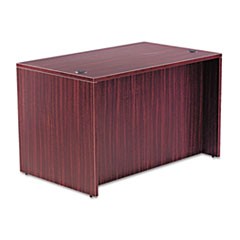 Alera Valencia Series Straight Front Desk Shell, 47.25" x 29.5" x 29.63", Mahogany