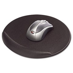 Mouse Pad, Memory Foam, Non-Skid Base, 8 x 8 x 3/4, Black