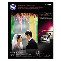 HP Premium Plus Photo Paper 80#, Glossy (8.5" x 11") (25 Sheets/Pkg)