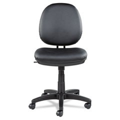 Alera Interval Series Swivel/Tilt Task Chair, Bonded Leather Seat/Back, Up to 275 lb, 18.11" to 23.22" Seat Height, Black