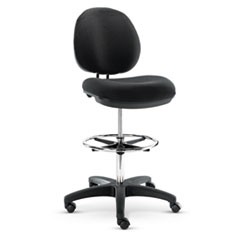 Alera Interval Series Swivel Task Stool, Supports Up to 275 lb, 23.93