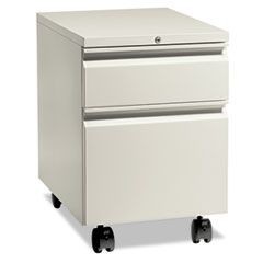 Flagship Mobile Box/File Pedestal, Full Radius Pull, 22-7/8" Deep, Light Gray