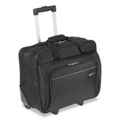 Rolling Laptop Case, 1200D Polyester, 16-1/2 x 7-1/2 x 14, Black