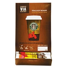 VIA Ready Brew Coffee, 3/25oz, Italian Roast, 50/Box