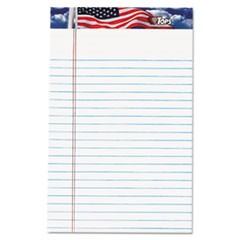 American Pride Writing Pad, Narrow Rule, 5 x 8, White, 50 Sheets, 12/Pack