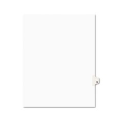 Preprinted Legal Exhibit Side Tab Index Dividers, Avery Style, 10-Tab, 19, 11 x 8.5, White, 25/Pack, (1019)