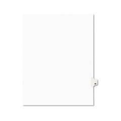 Preprinted Legal Exhibit Side Tab Index Dividers, Avery Style, 10-Tab, 20, 11 x 8.5, White, 25/Pack, (1020)