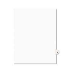 Preprinted Legal Exhibit Side Tab Index Dividers, Avery Style, 10-Tab, 21, 11 x 8.5, White, 25/Pack, (1021)