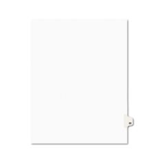 Preprinted Legal Exhibit Side Tab Index Dividers, Avery Style, 10-Tab, 22, 11 x 8.5, White, 25/Pack, (1022)