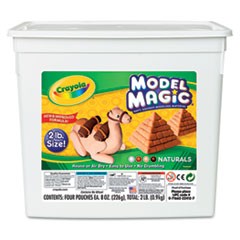 Model Magic Modeling Compound, 8 oz Packs, 4 Packs, Assorted Natural Colors, 2 lbs