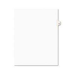 Preprinted Legal Exhibit Side Tab Index Dividers, Avery Style, 10-Tab, 31, 11 x 8.5, White, 25/Pack, (1031)