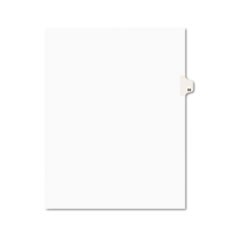 Preprinted Legal Exhibit Side Tab Index Dividers, Avery Style, 10-Tab, 33, 11 x 8.5, White, 25/Pack, (1033)