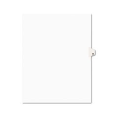 Preprinted Legal Exhibit Side Tab Index Dividers, Avery Style, 10-Tab, 36, 11 x 8.5, White, 25/Pack, (1036)