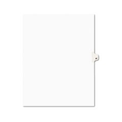 Preprinted Legal Exhibit Side Tab Index Dividers, Avery Style, 10-Tab, 37, 11 x 8.5, White, 25/Pack, (1037)