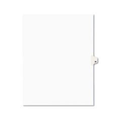 Preprinted Legal Exhibit Side Tab Index Dividers, Avery Style, 10-Tab, 38, 11 x 8.5, White, 25/Pack, (1038)