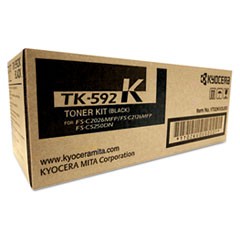 TK592K Toner, 7,000 Page-Yield, Black