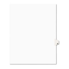 Preprinted Legal Exhibit Side Tab Index Dividers, Avery Style, 10-Tab, 42, 11 x 8.5, White, 25/Pack, (1042)