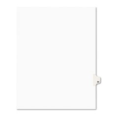 Preprinted Legal Exhibit Side Tab Index Dividers, Avery Style, 10-Tab, 44, 11 x 8.5, White, 25/Pack, (1044)