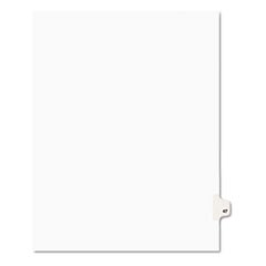 Preprinted Legal Exhibit Side Tab Index Dividers, Avery Style, 10-Tab, 47, 11 x 8.5, White, 25/Pack, (1047)