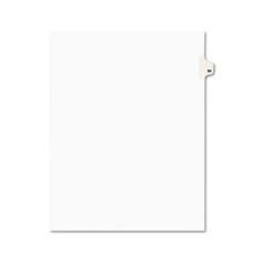 Preprinted Legal Exhibit Side Tab Index Dividers, Avery Style, 10-Tab, 54, 11 x 8.5, White, 25/Pack, (1054)