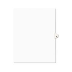 Avery-Style Legal Exhibit Side Tab Divider, Title: 63, Letter, White, 25/Pack