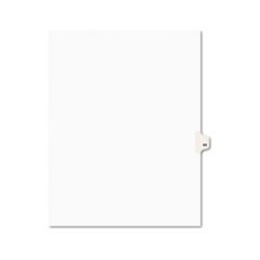 Preprinted Legal Exhibit Side Tab Index Dividers, Avery Style, 10-Tab, 65, 11 x 8.5, White, 25/Pack, (1065)