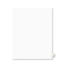 Preprinted Legal Exhibit Side Tab Index Dividers, Avery Style, 10-Tab, 75, 11 x 8.5, White, 25/Pack, (1075)