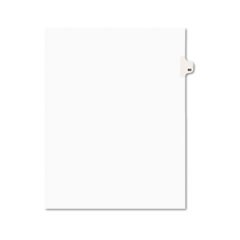 Preprinted Legal Exhibit Side Tab Index Dividers, Avery Style, 10-Tab, 80, 11 x 8.5, White, 25/Pack, (1080)